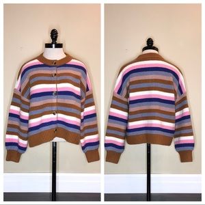 Madewell Striped Springview Cardigan 